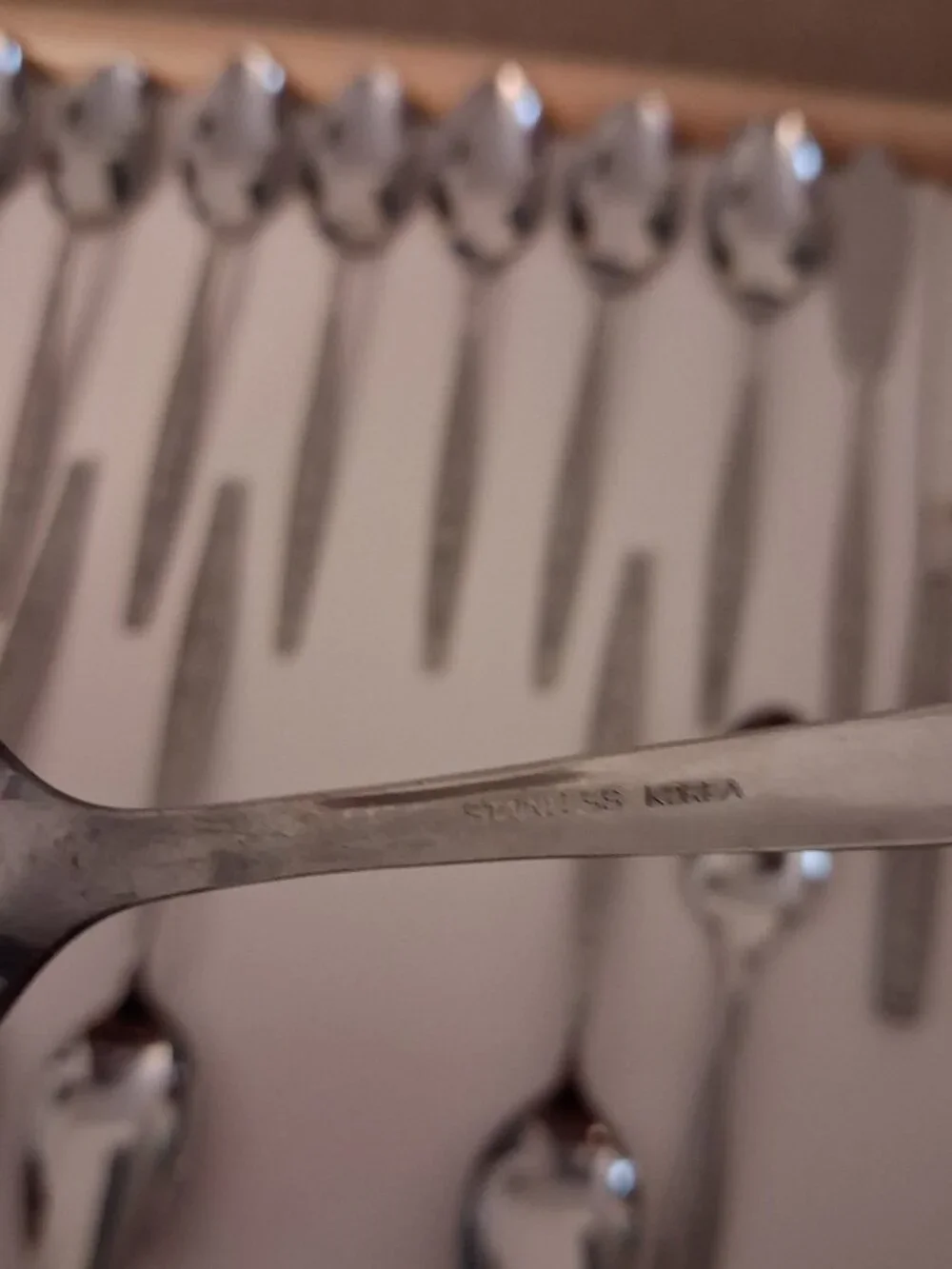 Vintage 1974 Sears Roebuck ANNEKA Flatware Set Stainless Korea Lot Of 23